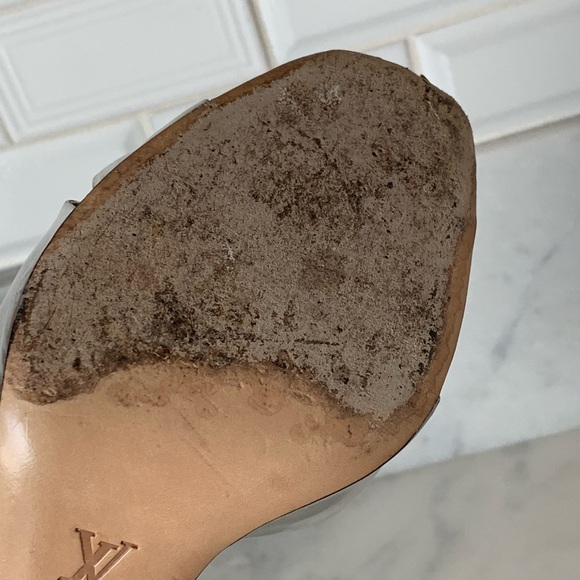 Louis Vuitton silver Mirroire Sandals size 38 - Picture 7 of 8